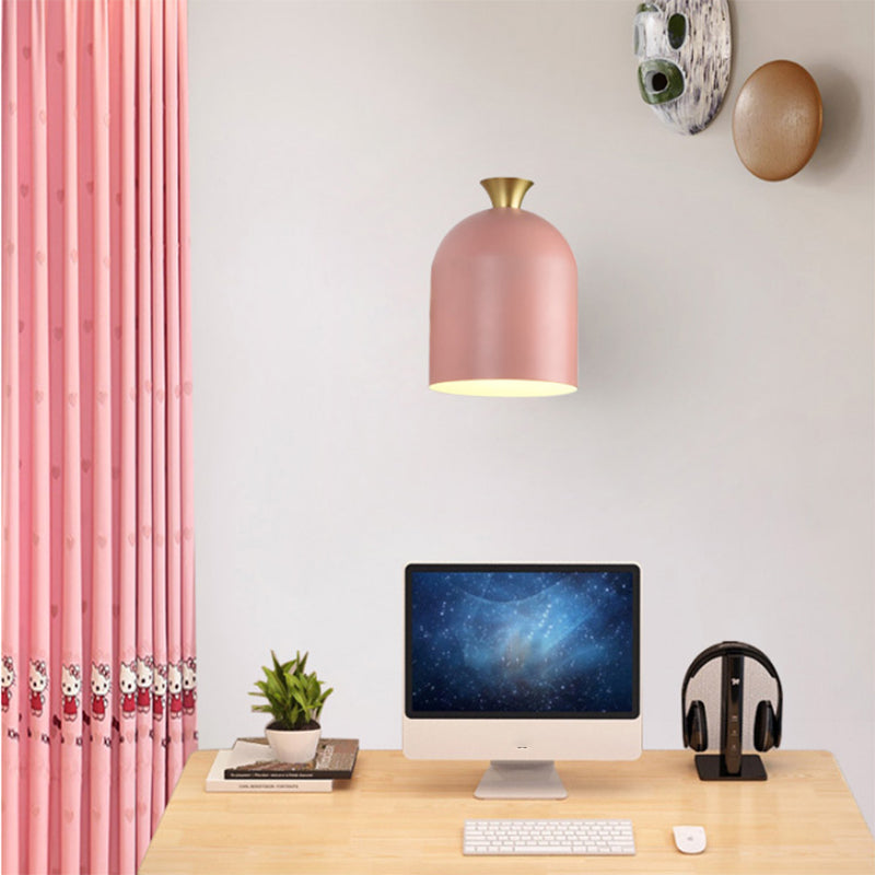 Luci da parete moderna a parete a cupola allungata 1 metallo 1 luci da parete leggera