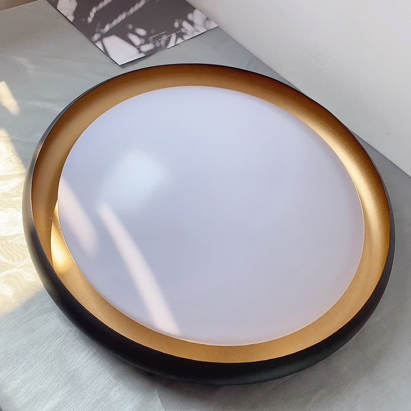 Moderne Minimalistische LED Flush Mount Aluminium Circular Ceiling-profiel met Acrylic Shade