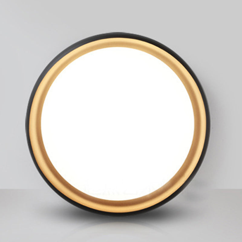 Moderne Minimalistische LED Flush Mount Aluminium Circular Ceiling-profiel met Acrylic Shade