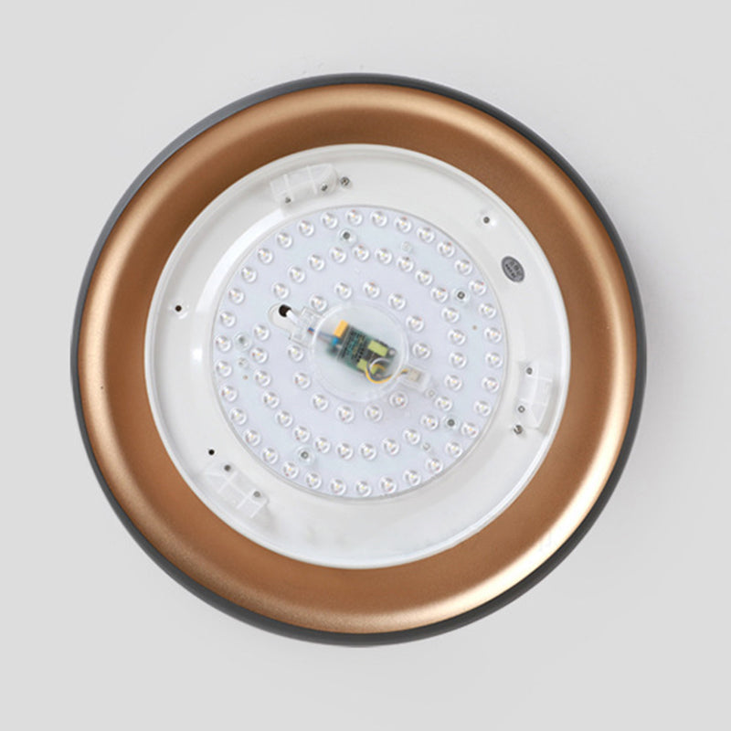 Moderne Minimalistische LED Flush Mount Aluminium Circular Ceiling-profiel met Acrylic Shade