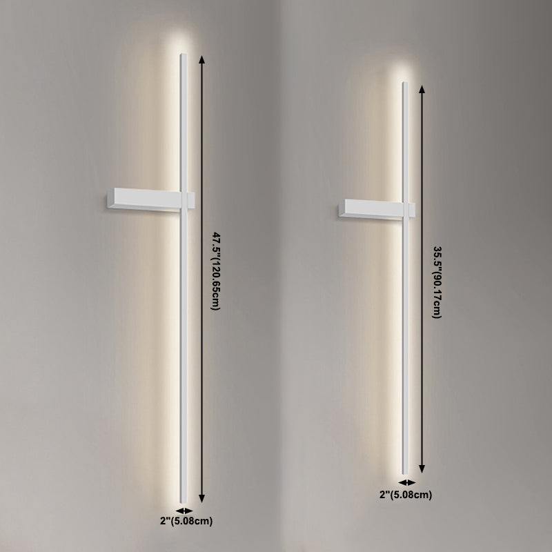 Modern Wall Lights Linear Wall Sconce Lighting Metal 1 Light Sconce Light Fixture