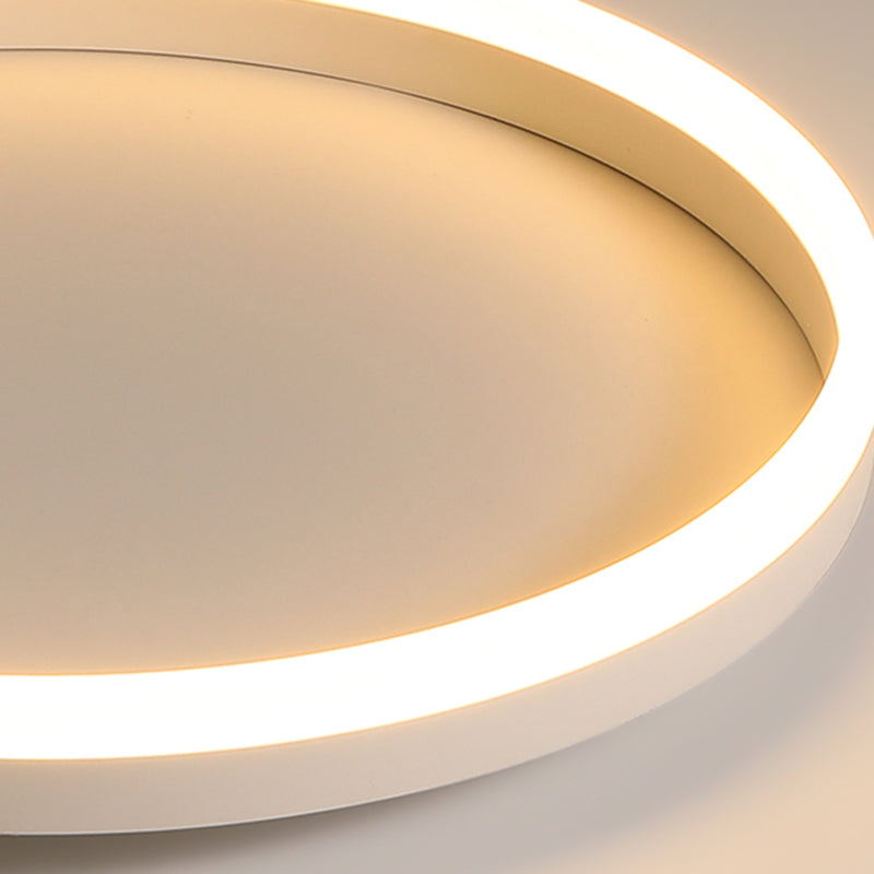 Acrylic Circular LED Ceiling Light in Modern Creative Style Wrought Iron Flush Mount for Bedroom