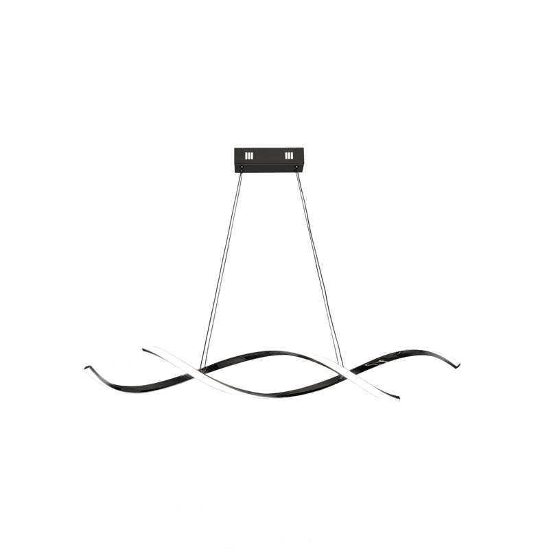 Simple Modern Light Luxury Style LED Hanging Island Pendant Light for Dining Room