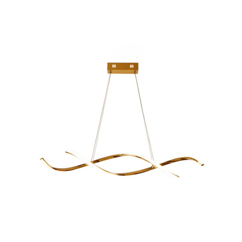 Simple Modern Light Luxury Style LED Hanging Island Pendant Light for Dining Room