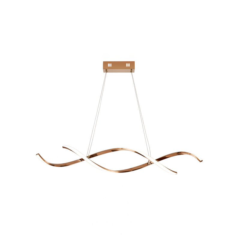 Simple Modern Light Luxury Style LED Hanging Island Pendant Light for Dining Room