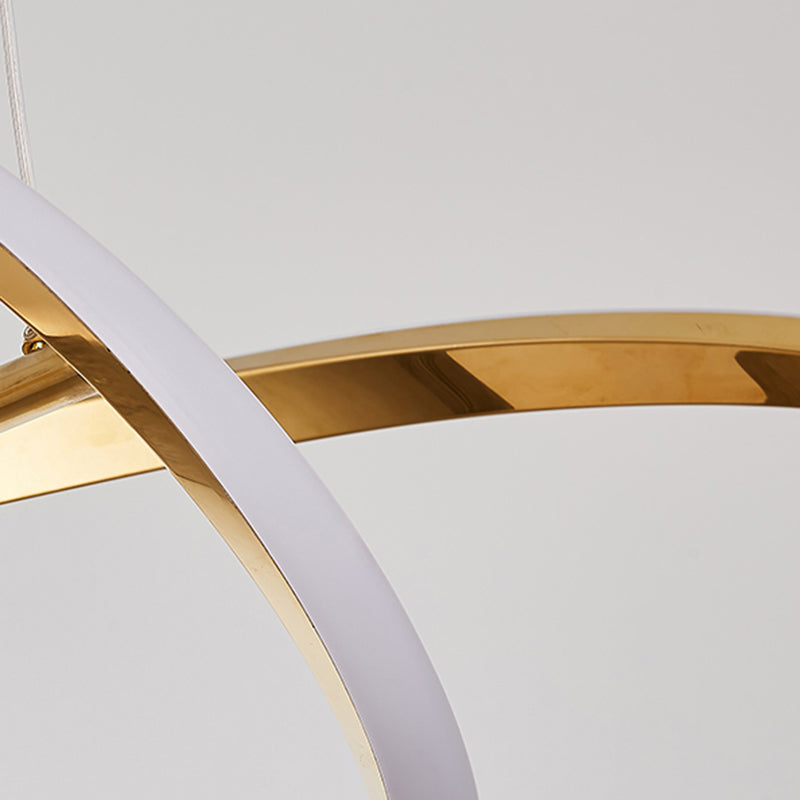 Simple Modern Light Luxury Style LED Hanging Island Pendant Light for Dining Room