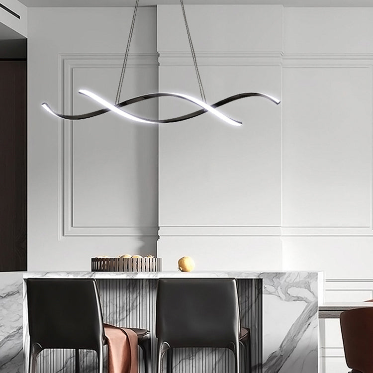 Simple Modern Light Luxury Style LED Hanging Island Pendant Light for Dining Room
