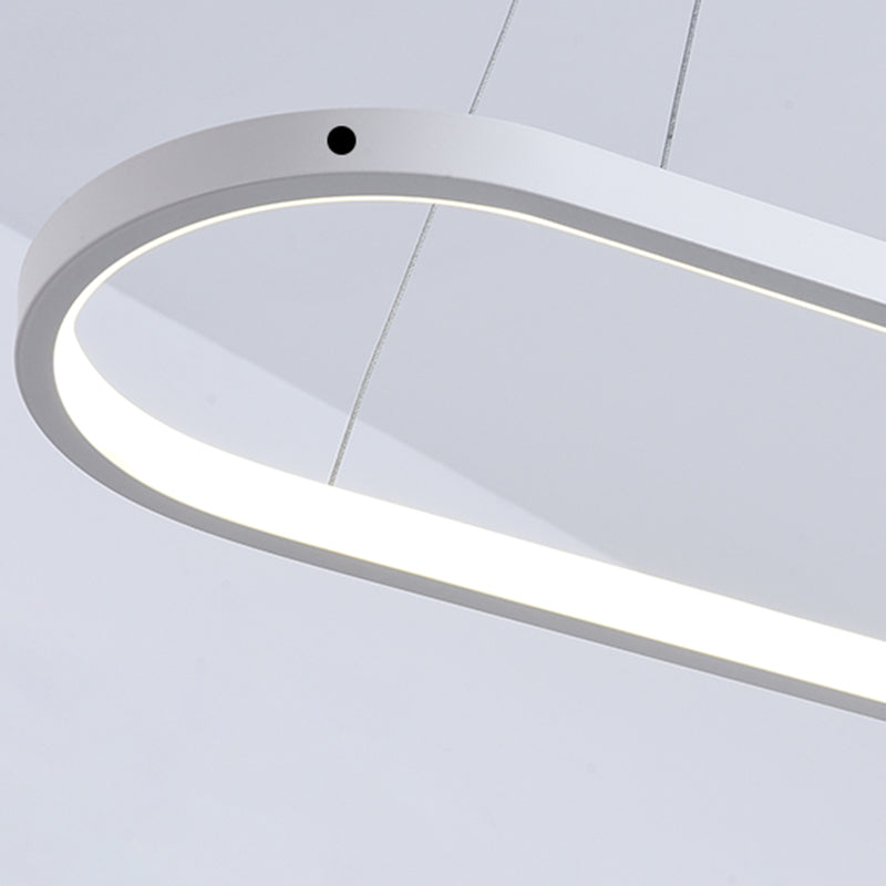 Araña de araña geométrica moderna lámpara de araña de metal de araña de metal