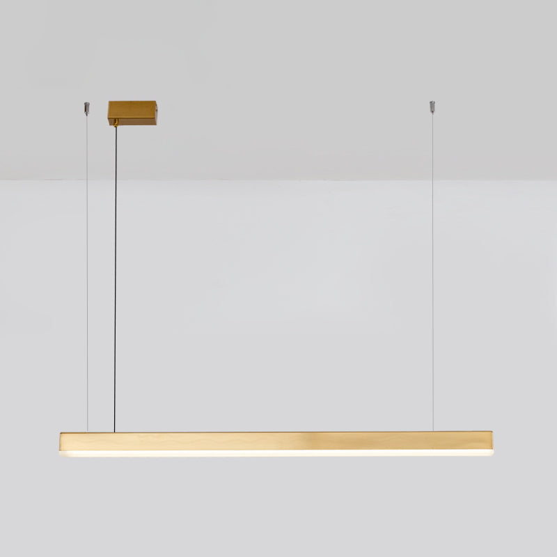 Simple Modern Style LED Hanging Island Pendant Light for Dining Room Office