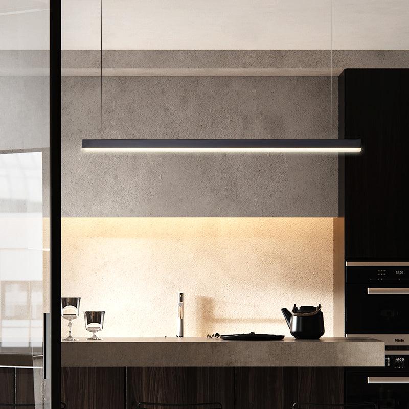 Simple Modern Style LED Hanging Island Pendant Light for Dining Room Office