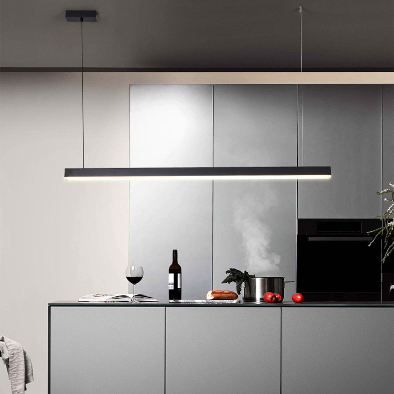 Simple Modern Style LED Hanging Island Pendant Light for Dining Room Office