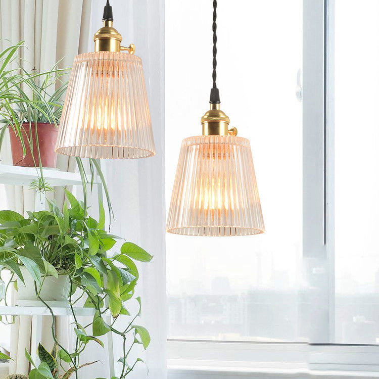 Contemporary Lantern Shaped Pendant Light Glass 3 Lights Multi Light Pendant