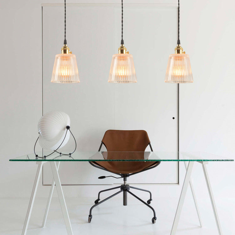 Contemporary Lantern Shaped Pendant Light Glass 3 Lights Multi Light Pendant