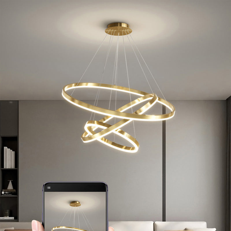 Luz de lujo Luz de lámpara LED de estilo moderno simple para el comedor