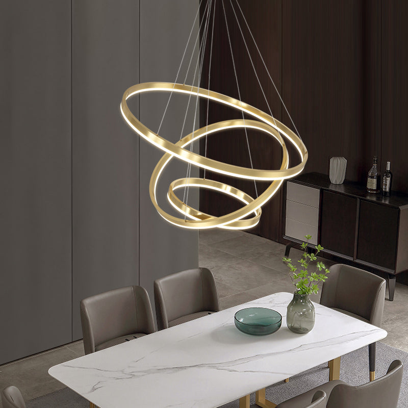 Luz de lujo Luz de lámpara LED de estilo moderno simple para el comedor