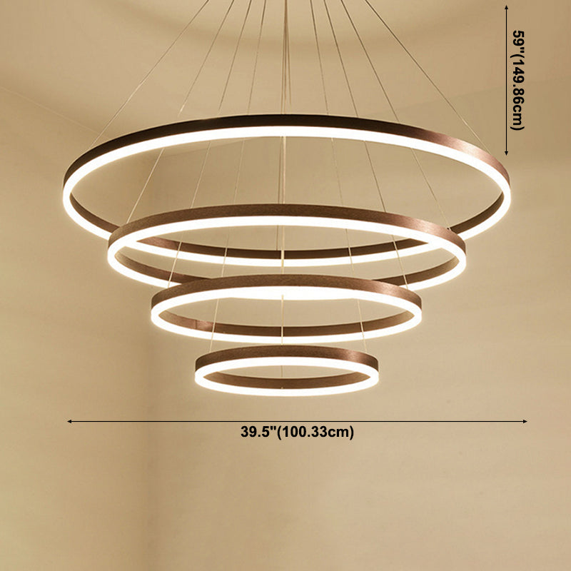 Adjustable 1 Light Linear Chandelier Lighting Fixtures Modern Style Metal Chandelier Light