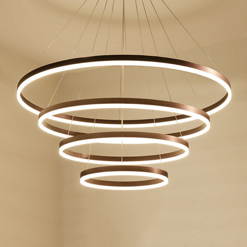 Adjustable 1 Light Linear Chandelier Lighting Fixtures Modern Style Metal Chandelier Light