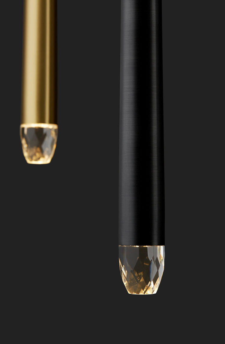 Linearer Kronleuchterleuchter Lichter moderne Anhängerbeleuchtung für die Kücheninsel