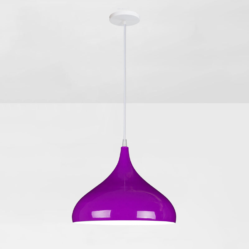 Macaron Matel Hanging Light, Nordic 1-Light Pendant Lighting for Living Room