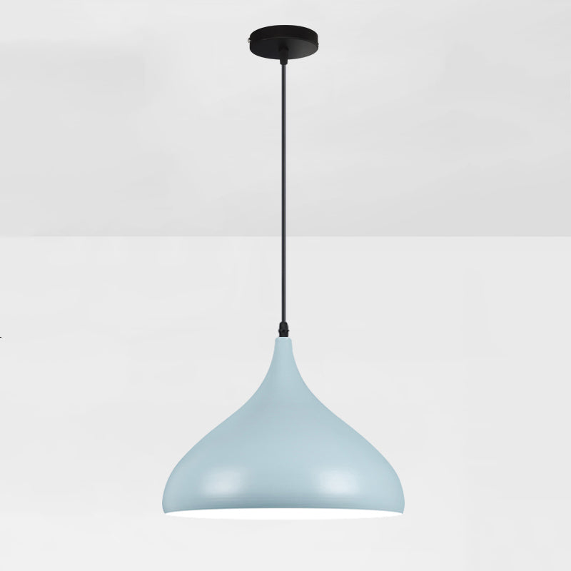 Macaron Matel Hanging Light, Nordic 1-Light Pendant Lighting for Living Room