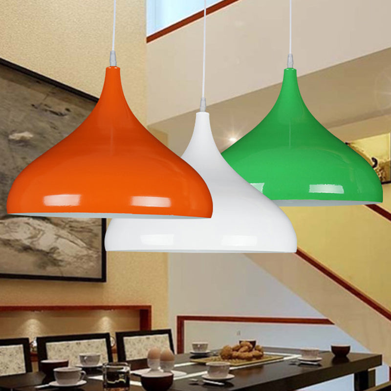 Macaron Matel Hanging Light, Nordic 1-Light Pendant Lighting for Living Room