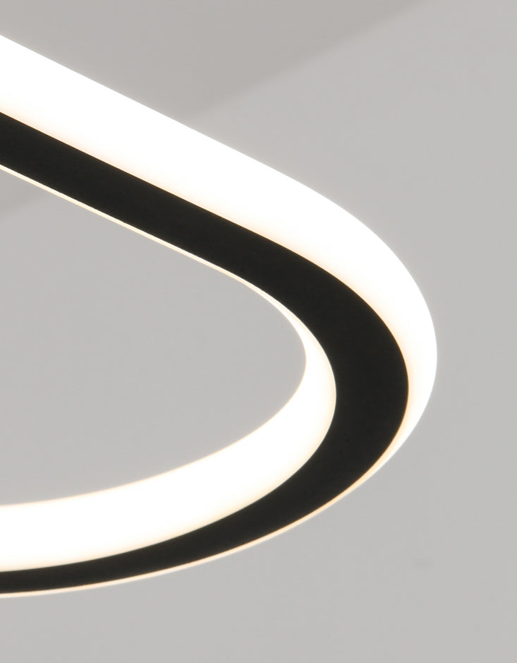 Simple Modern Nordic Style LED Hanging Island Pendant Light for Dining Room Office