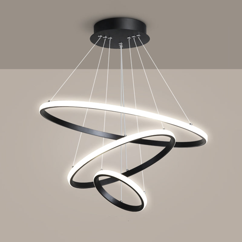 Simple Nordic Modern Caractéristique Style LED Hanging Chandelier Light for Dining Room