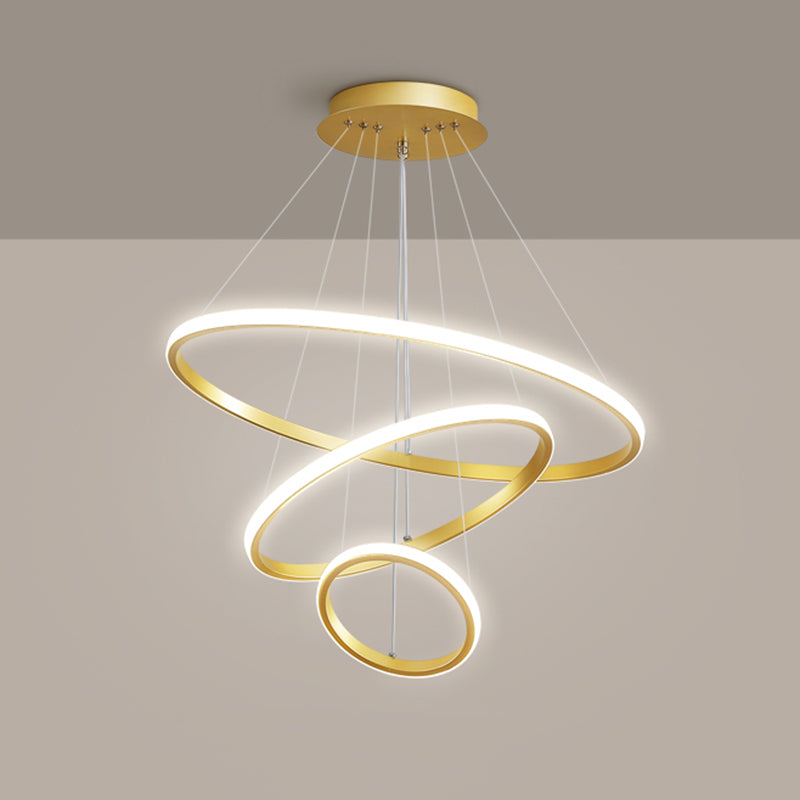 Simple Nordic Modern Caractéristique Style LED Hanging Chandelier Light for Dining Room