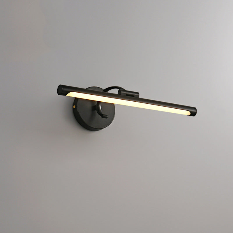 Linear 1-Light Wall Mounted Light Fixture Modern Style Brass Vanity Lighting Ideas