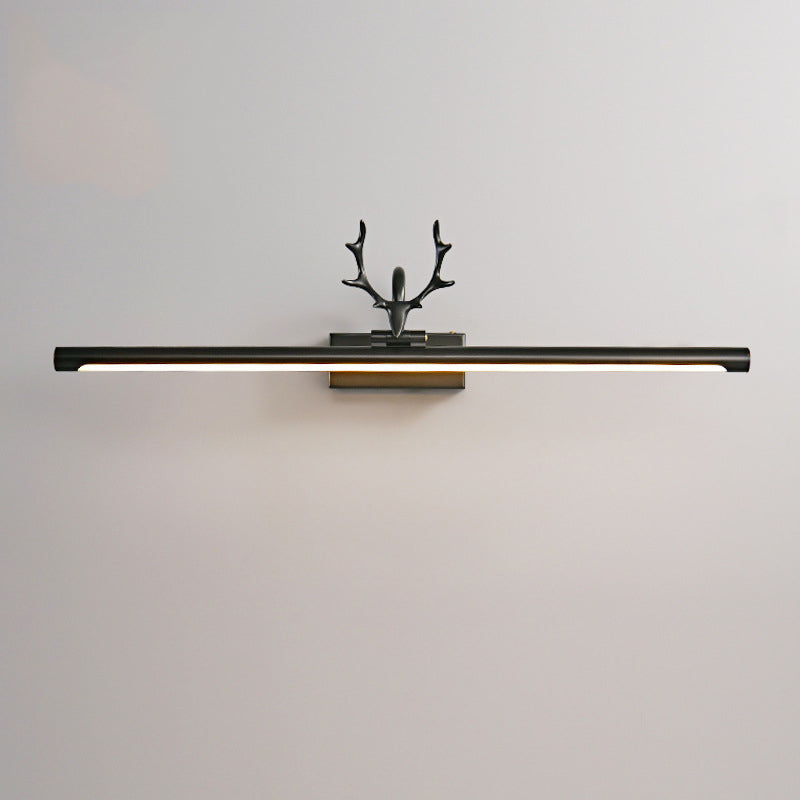 Linear 1-Light Wall Mounted Light Fixture Modern Style Brass Vanity Lighting Ideas