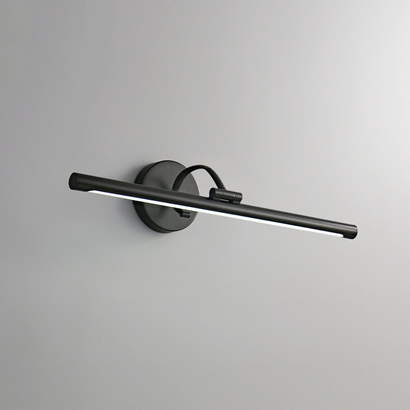 Linear 1-Light Wall Mounted Light Fixture Modern Style Brass Vanity Lighting Ideas