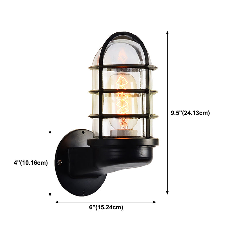 Industrielle klare Glas Wandmontierte licht verschmutzte Wandleuchte Wandleuchten