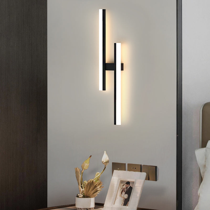 Lámpara de lámpara de montaje de pared lineal moderna lineal lámpara de pared de 1 luces para dormitorio