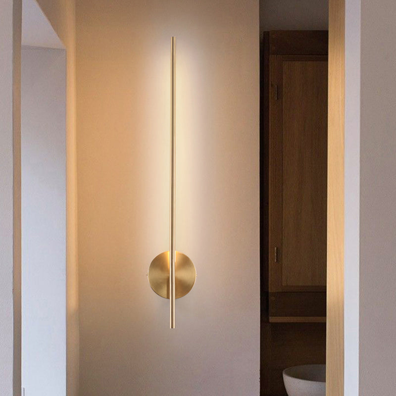 1-Light Modern Wall Lights Metal Linear Wall Mounted Lamps for Bedroom