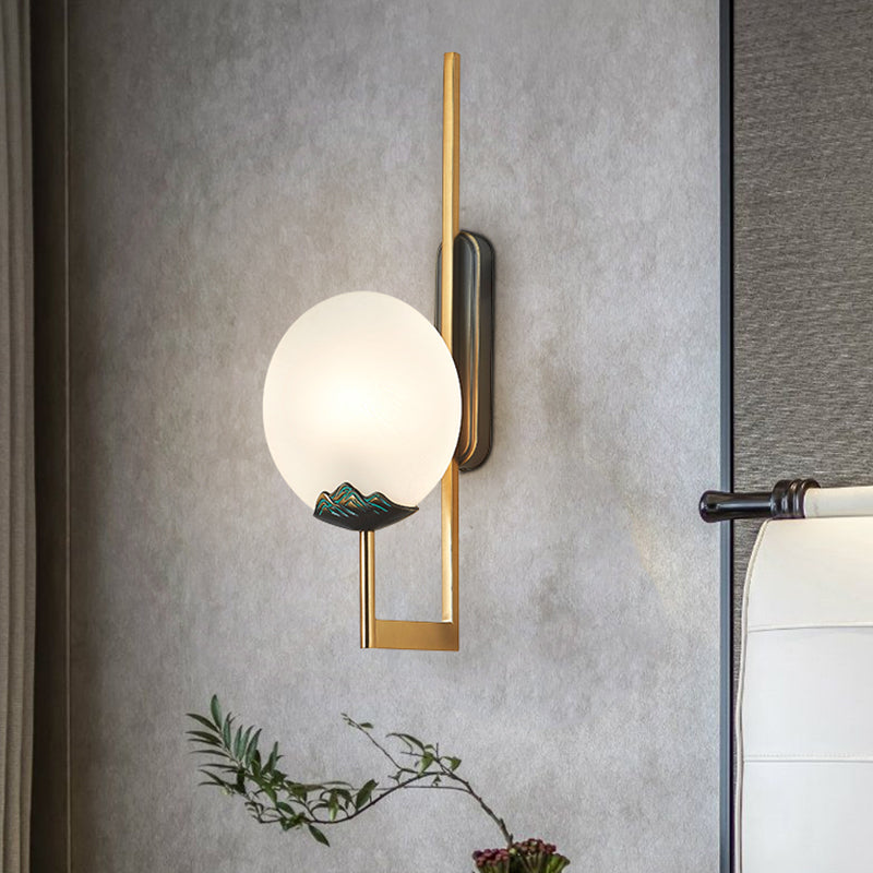 Lampada moderna del cerchio in metallo lampada a monte armato Prontone della parete in ottone per soggiorno