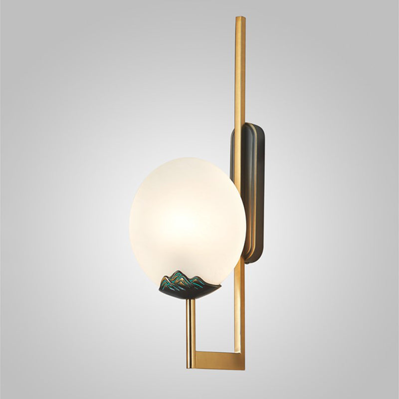 Lampada moderna del cerchio in metallo lampada a monte armato Prontone della parete in ottone per soggiorno