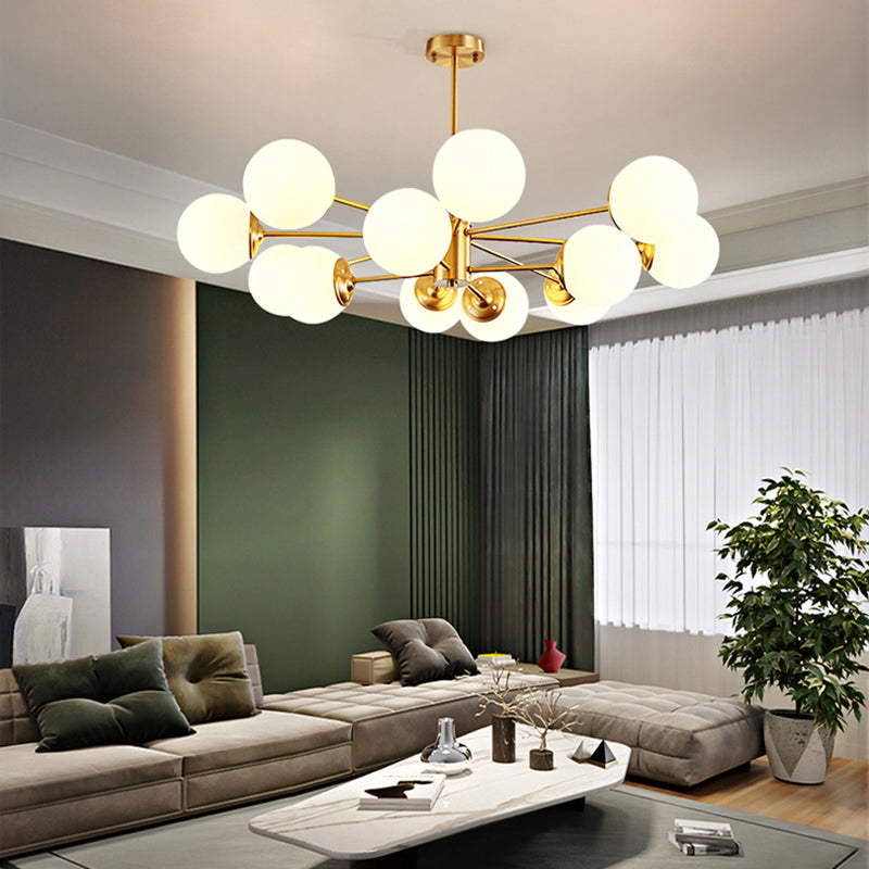 Lampade per lampadario moderno di rame Sputnik lampada a sospensione per soggiorno per soggiorno