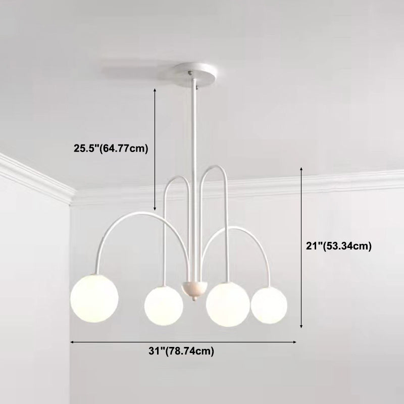 Fissaggio del soffitto in ferro battuto appeso a pendente moderno sputnik moderno