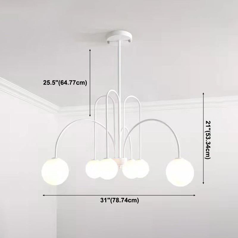 Fissaggio del soffitto in ferro battuto appeso a pendente moderno sputnik moderno