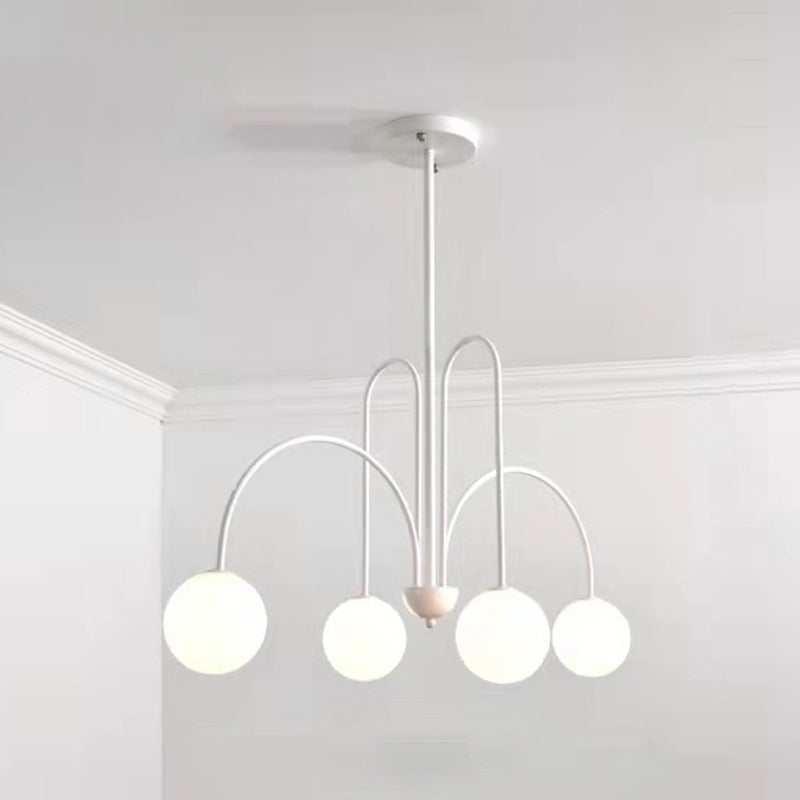 Fissaggio del soffitto in ferro battuto appeso a pendente moderno sputnik moderno