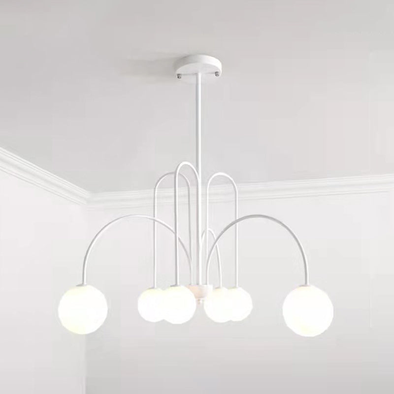 Fissaggio del soffitto in ferro battuto appeso a pendente moderno sputnik moderno