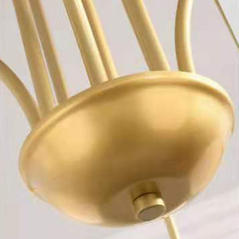 Fissaggio del soffitto in ferro battuto appeso a pendente moderno sputnik moderno