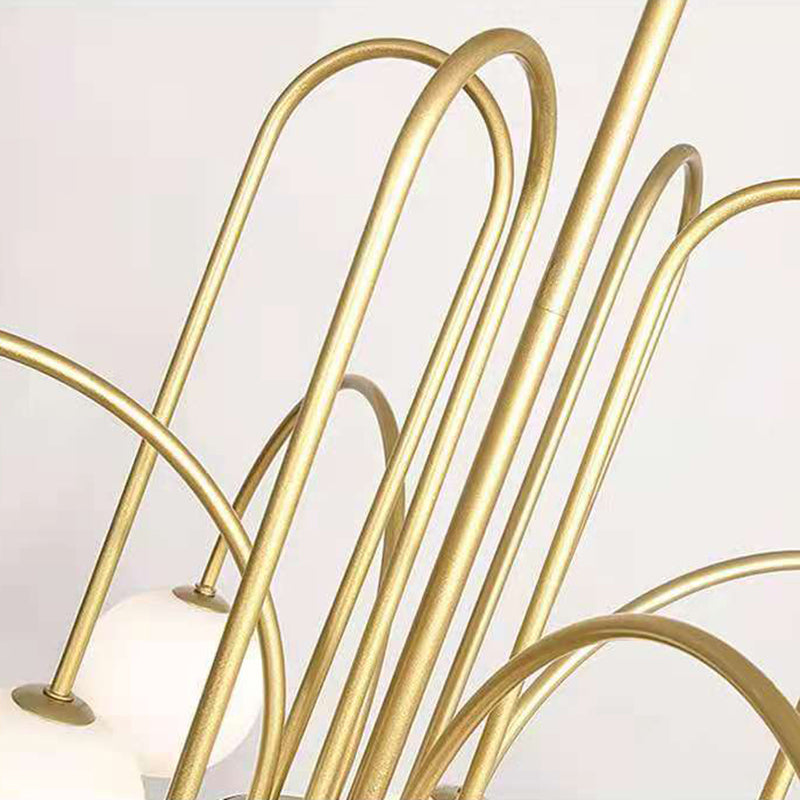 Fissaggio del soffitto in ferro battuto appeso a pendente moderno sputnik moderno