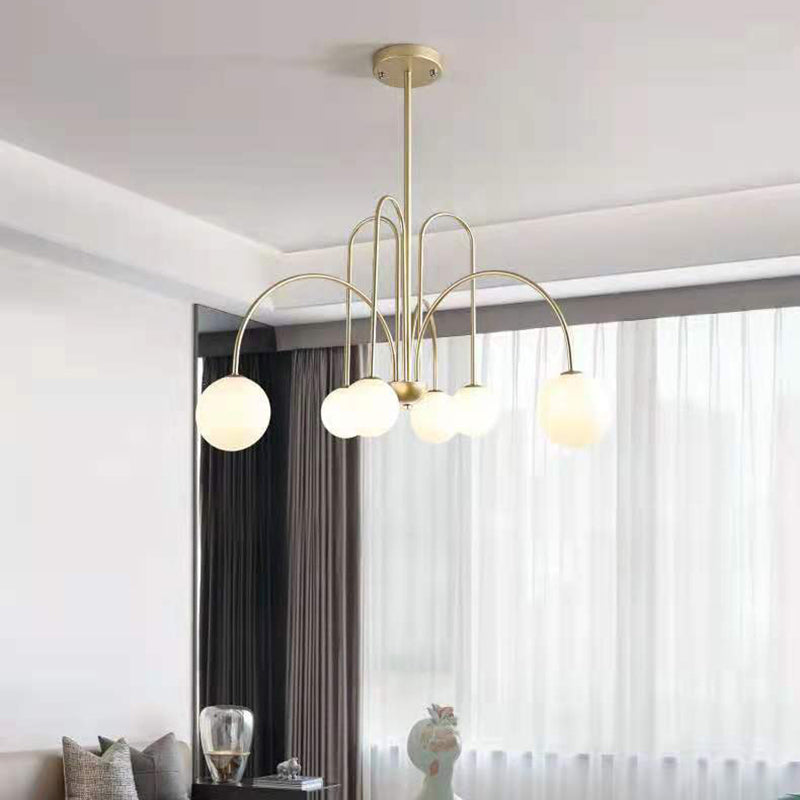 Fissaggio del soffitto in ferro battuto appeso a pendente moderno sputnik moderno