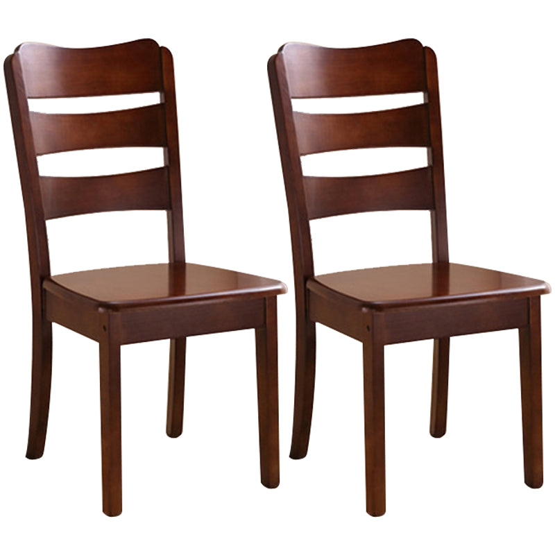 Silla lateral de madera maciza de estilo tradicional, silla de comedor con acabado mate para uso doméstico