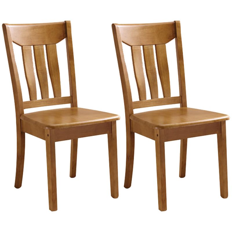 Silla lateral de madera maciza de estilo tradicional, silla de comedor con acabado mate para uso doméstico