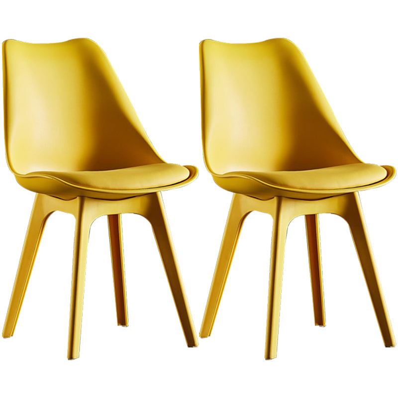 Moderner Plastikstuhl 33 "H Acryl -Solid -Rücken -Essstuhl für Restaurant