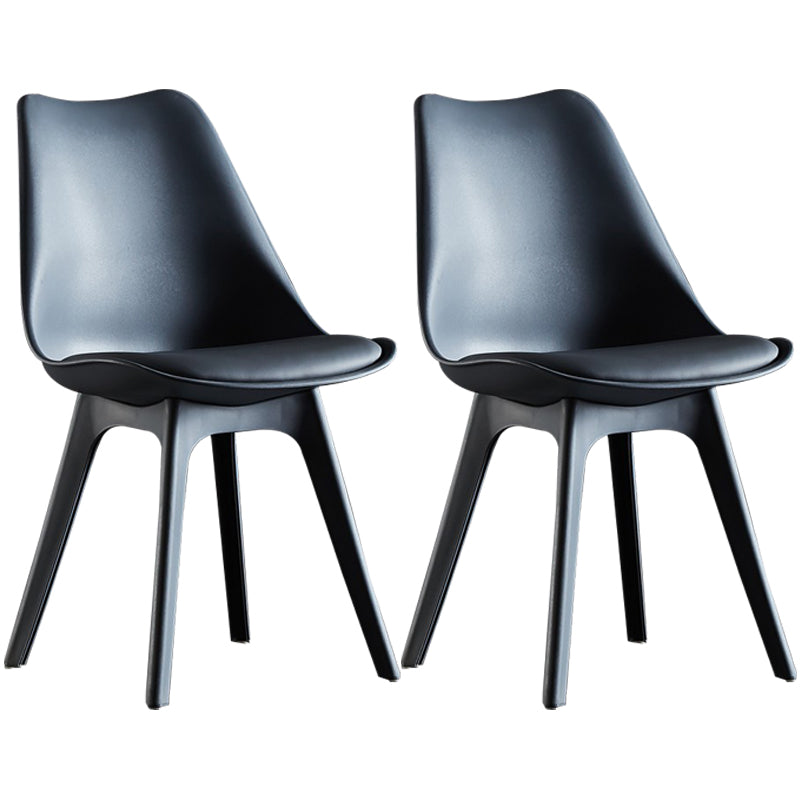Moderner Plastikstuhl 33 "H Acryl -Solid -Rücken -Essstuhl für Restaurant