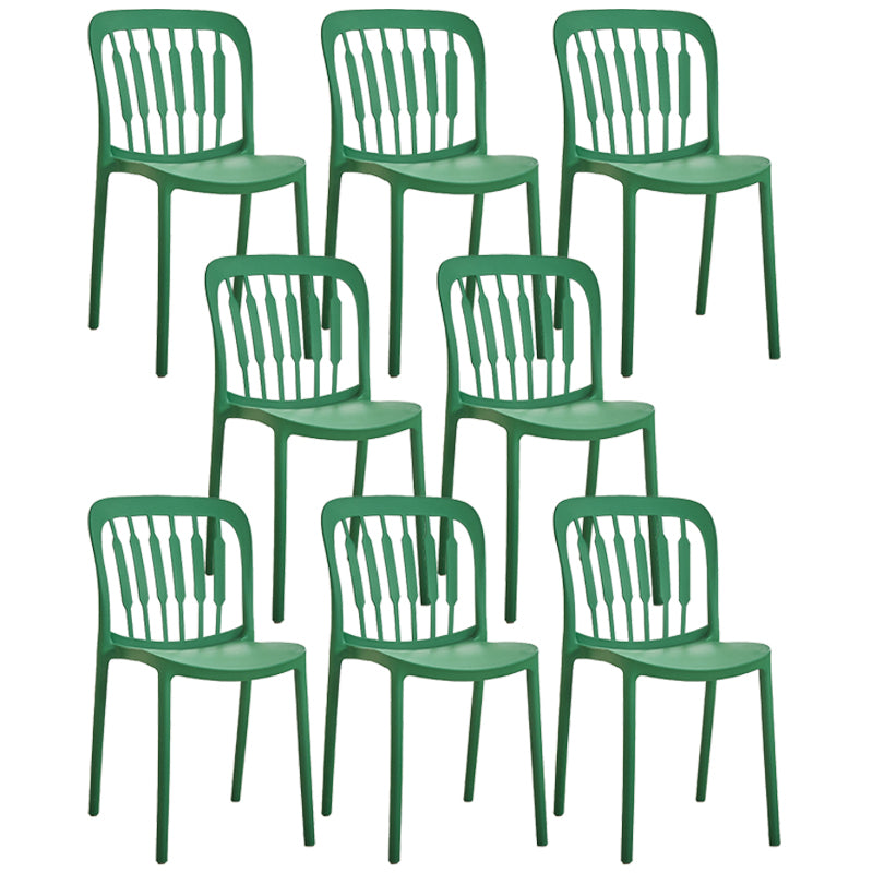 Chaise d'appoint empilable en plastique de Style Glam, chaise de salle à manger au fini mat pour un usage domestique