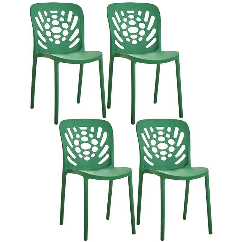 Chaise d'appoint empilable en plastique de Style Glam, chaise de salle à manger au fini mat pour un usage domestique